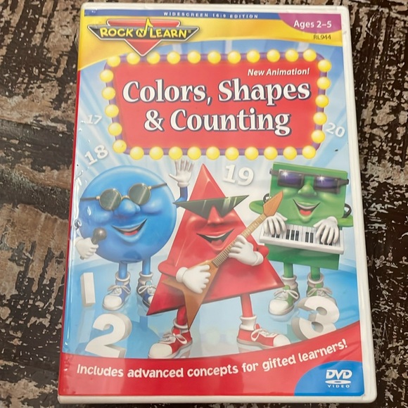 Rick n learn dvd colors shapes and counting - Picture 1 of 3